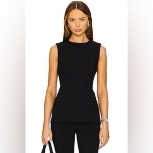 Jenni Kayne Cotton Crop Top in Black Size 6